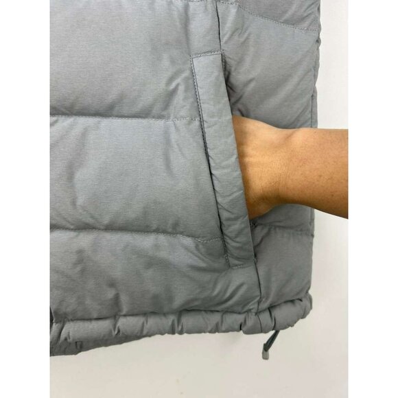 The North Face Nuptse Women's M Gray 700 Fill Goose Down Full Zip Puffer Vest - Picture 14 of 16